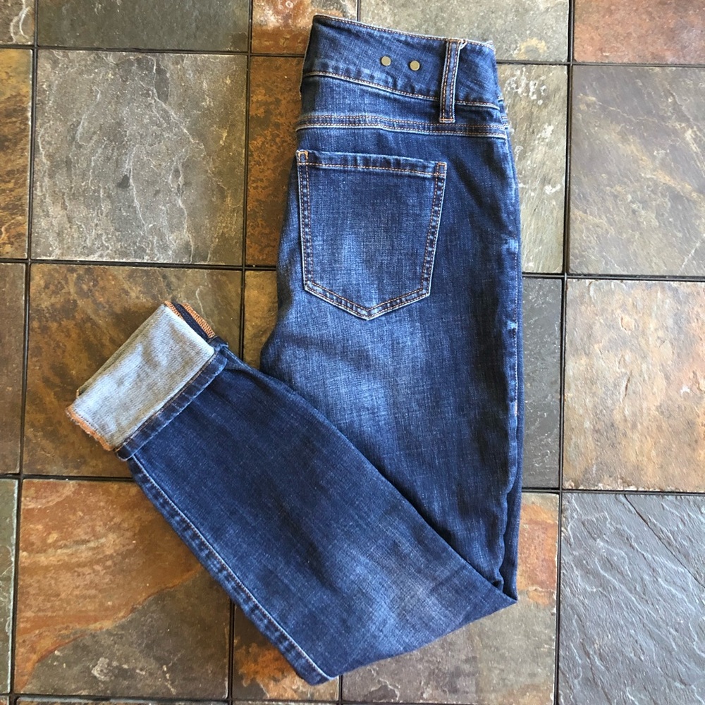 Cabi Cinch Skinny Jeans Ladies Size 4 Dark Blue Denim EUC - Picture 5 of 10